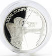 Uganda 1000 shillings Sydney Olympic Games series Archer silver coin 1999 Proof
