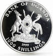 Uganda 1000 shillings Sydney Olympic Games series Archer silver coin 1999 Proof