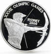Uganda 1000 shillings Sydney Olympic Games series Archer silver coin 1999 Proof