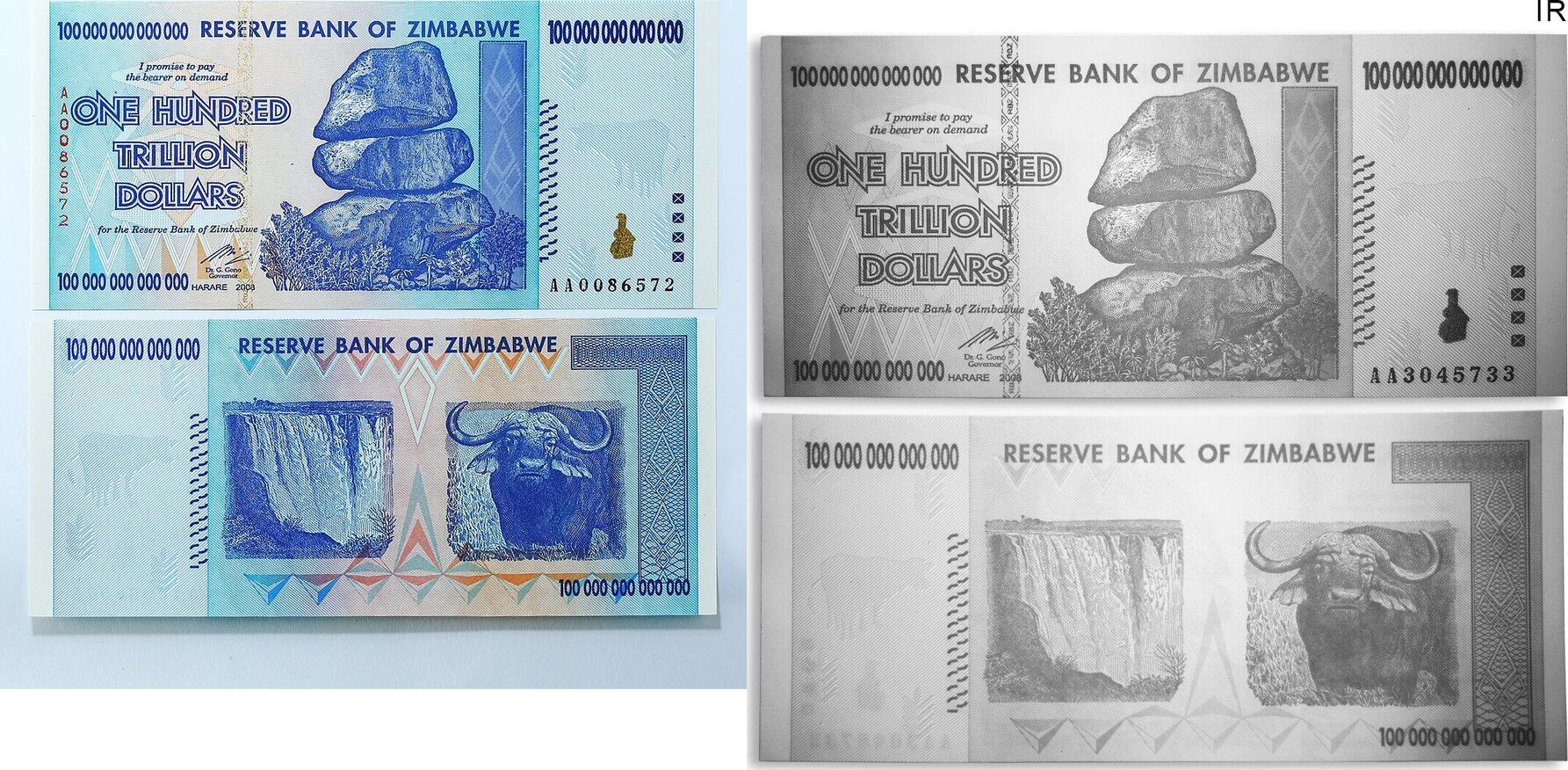 ZIMBABWE 100 TRILLION DOLLARS AA Series BANKNOTE CURRENCY UNCIRCULATED   Artid5262 Zimb2 Zimbabwe 100 Trillion Dollars  571223572 C 