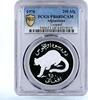 Afghanistan 250 afghanis Afghanistan 250 afghanis Endangered Wildlife Leopard PR68 PCGS silver coin 1978 -