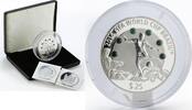 Fiji 25 dollars Fiji 25 dollars 2014 FIFA World Cup Brazil Football Malachite silver coin 2013 -