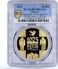 Belarus 20 rubles Belarus 20 rubles 1025 Years Rus Christianizing PR70 PCGS gilded Ag coin 2013 -