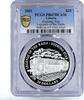 Liberia 20 dollars Liberia 20 dollars Railway Trains Locomotive Evening Star PR67 PCGS Ag coin 2001 -