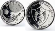 UAE 10 riyals Fujairah 10 riyals Apollo XIV Moon Landing Program proof silver coin 1970 -