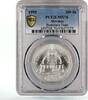 Slovakia 200 korun Slovakia 200 korun Bratislava Tram Trains Railroads MS70 PCGS silver coin 1995 -