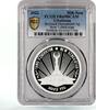 Uzbekistan 50000 som Uzbekistan 50000 som Independence Monument Architecture PR69 PCGS Ag coin 2022 -