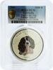 Cambodia 3000 riels Cambodia 3000 riels Lunar Year of the Dog Russian Spaniel PL70 PCGS Ag coin 2006 -