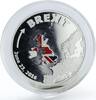 Cook Islands 1 dollar Cook Islands 1 dollar British Brexit Leaving the EU colored silver coin 2016 -