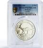 Bahrain 5 dollars Bahrain 5 dinars World Wildlife Fund series Gazelle PR69 PCGS silver coin 1986 -
