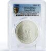 Guinea-Bissau 20000 pesos Guinea-Bissau 20000 pesos 2nd Extraordinary Congress MS68 PCGS silver coin 1990 -