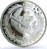 Peru 1 sol Peru 1 sol Ibero America Indians Sailing Moche Ceramic proof silver coin 2002 -