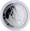 Mozambique 1000 meticais Mozambique 1000 meticais Seafaring Sao Cristovao Ship Clipper silver coin 2004 -