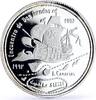 Saharawi Republic 500 pesetas Saharawi 500 pesetas Meeting of Two Worlds Ship Clipper proof silver coin 1992 -