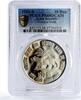 India 10 rupees India 10 rupees Federal Bank Palm Tree Tiger Fauna PR68 PCGS CuNi coin 1985 -