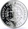 Jamaica 25 dollars Jamaica 25 dollars 25th Anniversary Caribbean Development Bank silver coin 1995 -