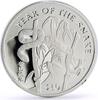 Sierra Leone 10 dollars Sierra Leone 10 dollars Lunar Calendar Year of the Snake proof silver coin 2001 -