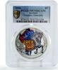 Kiribati 5 dollars Kiribati 5 dollars Crypt Headless Horseman PR70 PCGS colored silver coin 2016 -