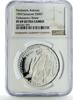 Saharawi Republic 500 pesetas Saharawi 500 pesetas Prehistoric Animals Tarbosaurus Bataar Dinosaurs PF69 NGC silver coin 1993 -