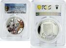 Kiribati 5 dollars Kiribati 5 dollars Happy New Year Christmas Santa Claus PR68 PCGS silver coin 2012 -