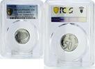 India 50 paise India 50 paise Independence Mahatma Gandhi March PR66 PCGS CuNi coin 1997 -