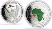 Sierra Leone 1250000 leones Sierra Leone 1250000 leones Stop Ebola Epidemic Series Flying Bat CuNi coin 2015 -