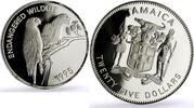 Jamaica 25 dollars Jamaica 25 dollars Conservation Wildlife Parrot Bird Fauna silver coin 1995 -