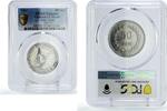 Indonesia 50 sen Indonesia Irian Barat 50 sen President Sukarno KM-9 AU PCGS Al coin 1962 -