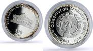 Uzbekistan 100 som Uzbekistan 100 som 10th Independence Amir Temur Museum KM-20 silver coin 2001 -