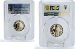 India 5 rupees India 5 rupees Mahatma Basaveshwara Basava Literature PR68 PCGS CuNi coin 2005 -
