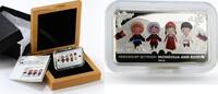 Mongolia 20000 togrog Mongolia 20000 togrog Friendship Mongolia colored proof silver coin 2018 -
