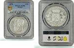 Belgium 5 francs Belgium 5 francs Republic Coinage King Leopold II AU58 PCGS silver coin 1870 -
