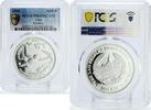 Laos 1000 kip Laos 1000 kip Conservation Wildlife Gibbon Monkey Fauna PR69 PCGS Ag coin 1996 -