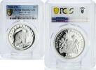 Sierra Leone 10 dollars Sierra Leone 10 dollars Brontosaurus Dinosaurs Fauna PR69 PCGS silver coin 2006 -