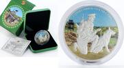 Cameroon 1000 francs Cameroon 1000 francs Defenders of Fatherland guard colored silver coin 2019 -