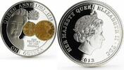 Saint Helena, Ascension and Tristan da Cunha 1 guinea Tristan da Cunha 1 guinea The History of the Guinea Queen Anne silver coin 2013 -