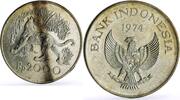 Indonesia 2000 rupiah Indonesia 2000 rupiah Javan Tiger silver coin 1974 -