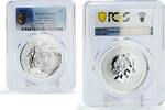 Cook Islands 5 dollars Cook Islands 5 dollars Upper Deck Bergerone Hockey MS68 PCGS silver coin 2017 -