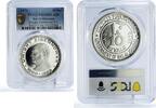 UAE 10 riyals Ras al Khaimah 10 riyals Dwight Eisenhower with PROOF PR68 PCGS silver coin 1970 -