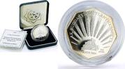 Turkmenistan 500 manat Turkmenistan 500 manat Ak Bugdai Wheat Discovery Eight-sided silver coin 2004 -