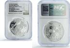 Belarus 20 roubles Belarus 20 roubles Pripyat Park Pond Turtle Fauna PF70 NGC silver coin 2010 -
