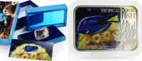 Niue 1 dollar Niue 1 dollar Tropical Coral Fish Royal Blue Tang Fauna colored silver coin 2013 -