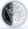 Armenia 5 dram Armenia 5 dram 5th Anniversary of Dram Money Banknotes proof silver coin 1998 -