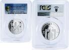 Belarus 10 rubles Belarus 10 Rubles St. Euphrosyne of Polotsk PR70 PCGS silver coin 2008 -
