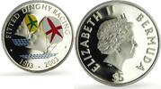 Bermuda 5 dollars Bermuda 5 dollars Fitted Dinghy Racing 100th Anniversary Ships silver coin 2003 -