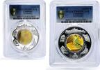 Cambodia 10000 riels Cambodia 10000 riels Borobudur Indonesia PR69 PCGS bimetal silver coin 2007 2008 -