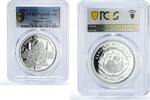 Liberia 10 dollars Liberia 10 dollars Independence Gandhi Politics PR69 PCGS silver coin 1997 -