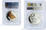 Mongolia 500 togrog Mongolia 500 togrog Conservation Wildlife Owl Bird PR69 PCGS silver coin 2005 -