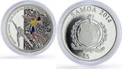 Samoa 5 tala Samoa 5 tala Rio Sochi Olympic Games Volleyball Colored proof silver coin 2014 -