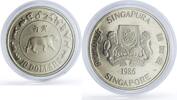 Singapore 10 dollars Singapore 10 dollars Lunar Calendar Year of the Tiger proof silver coin 1986 -